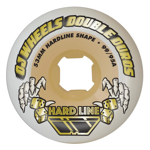 OJ - Double Duro White Gum Hardline 99a/95a Wheels (53mm)